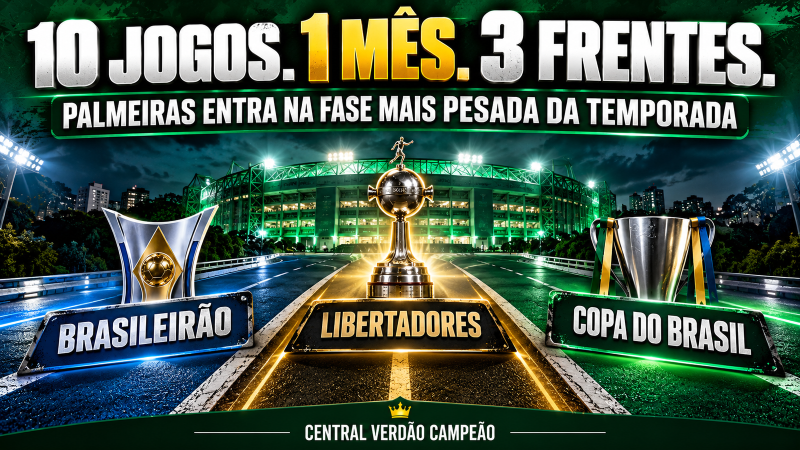 Palmeiras encara maratona de 10 jogos em um mês e duas semifinais na reta decisiva